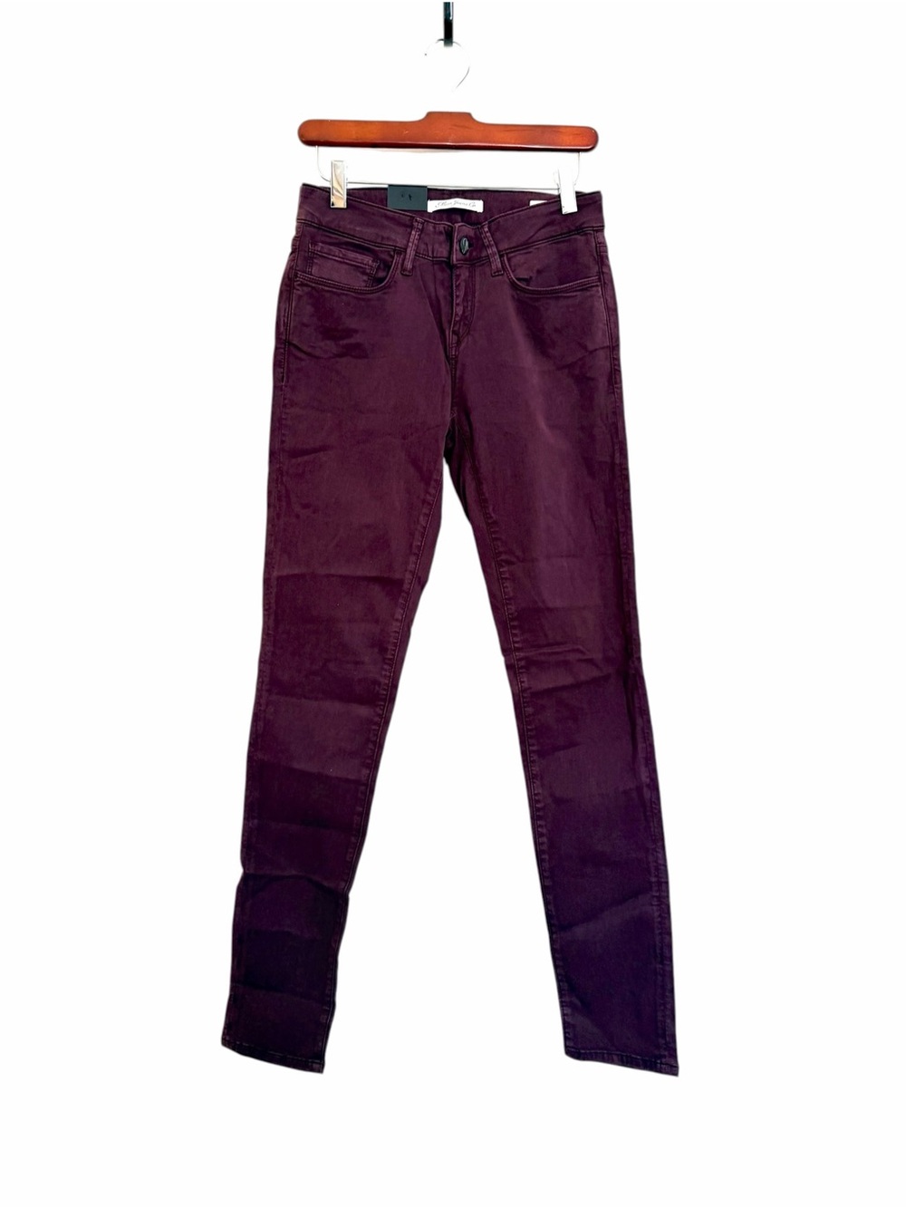 ✨🍷Mavi Adriana Mid-Rise Super Skinny Jeans – Burgundy – Size 27 NWT